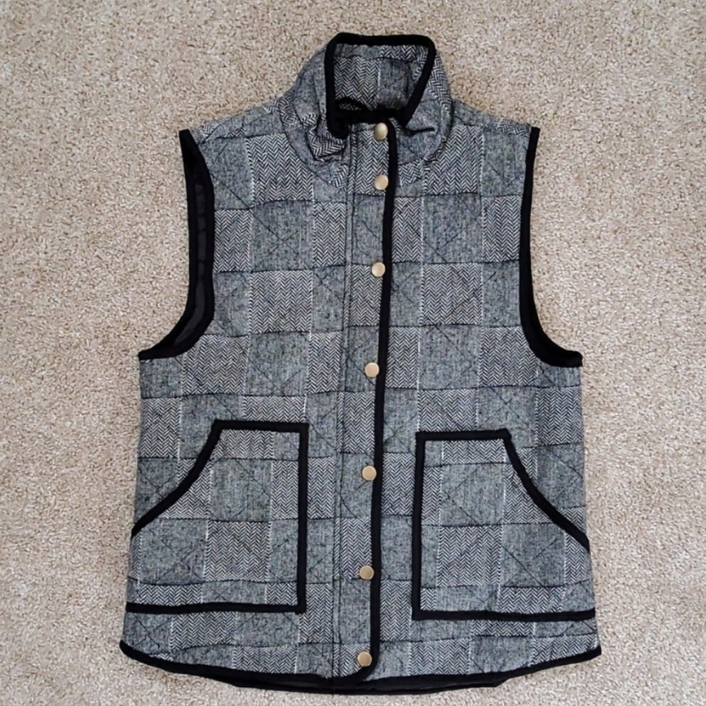 Blue Rain Herringbone Women’s Vest